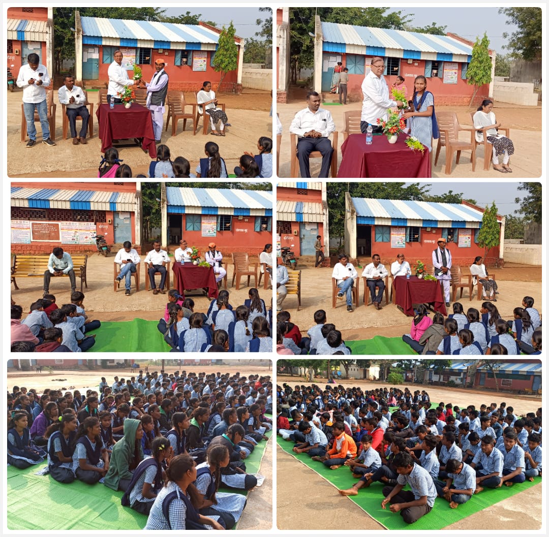 An inspiring guidance program was organized at school. Guide Hon. Shri. Bhaiyaji Dadmal (President - School Management Committee)